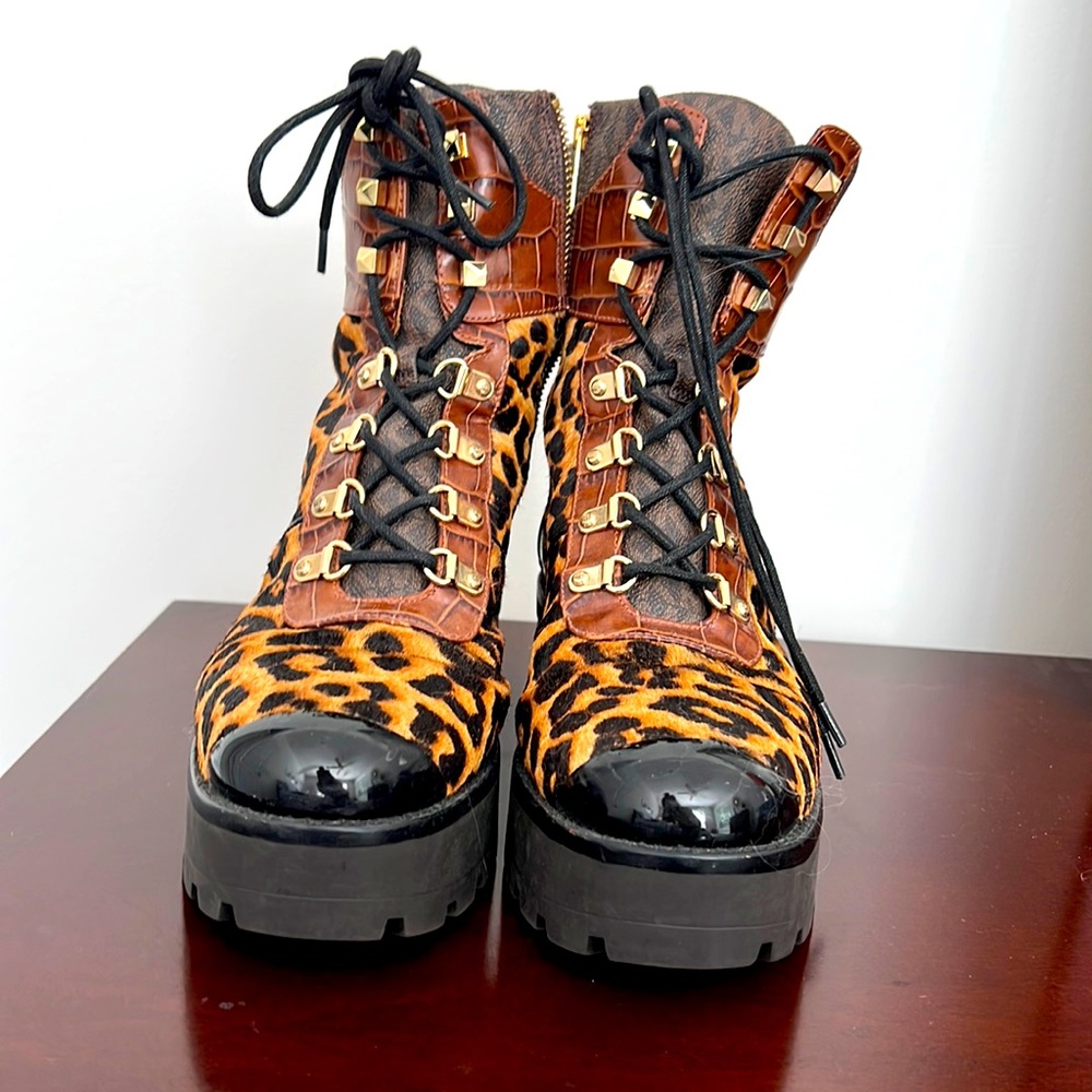 Michael kors cheetah print boot